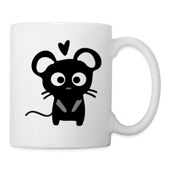 rat mignon - Mug blanc - blanc - Droite