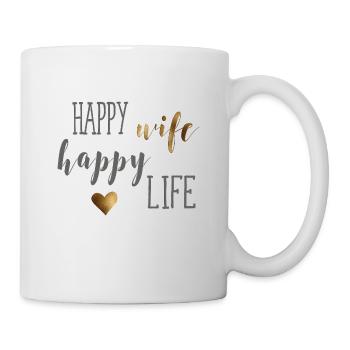 happy_wife - Mug blanc - blanc - Droite