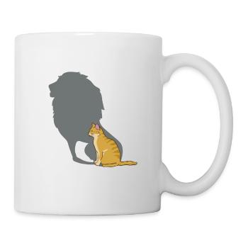 Chat ombre lion ombre jouer chaton - Mug blanc - blanc - Droite