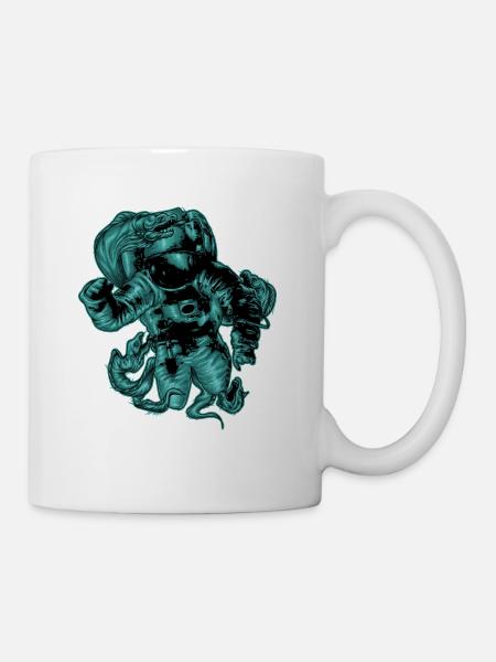 Combinaison de plongée de plongée motif fond marin - Mug blanc - blanc