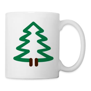 Tannenbaum - Tasse - Weiß - Rechts
