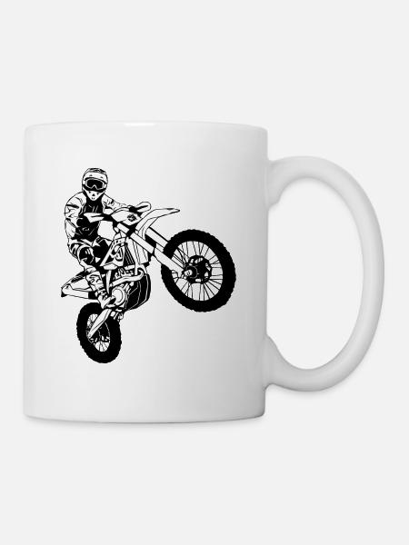 Enduro - Offroad - MotoCross - Supercross - MX - Mug blanc - blanc