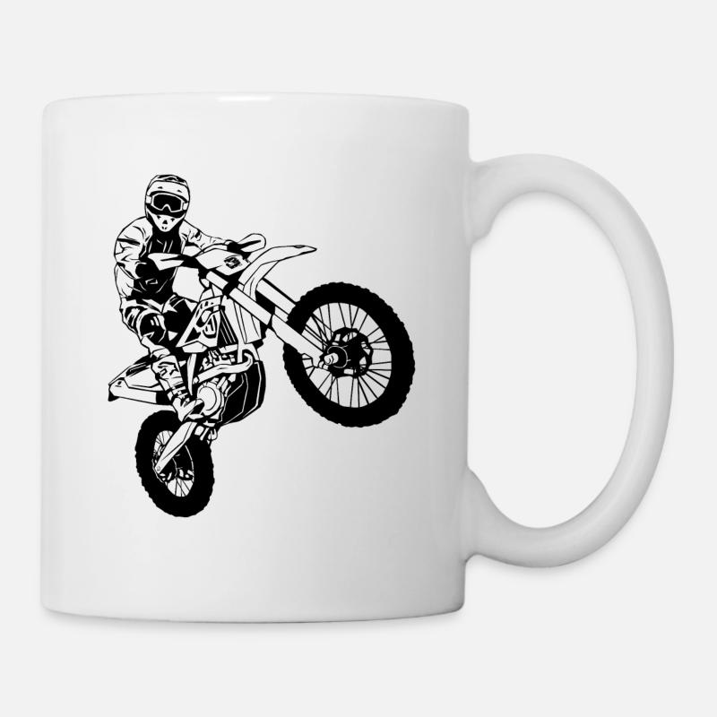 Enduro - Offroad - MotoCross - Supercross - MX - Mug blanc - blanc