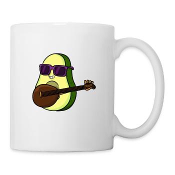 Avocado Frucht Musik Gitarre Holy Guacamole - Tasse - Weiß - Rechts