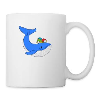 Karnewal Wal Kostüm Verkleidung Fasching Karneval - Tasse - Weiß - Rechts