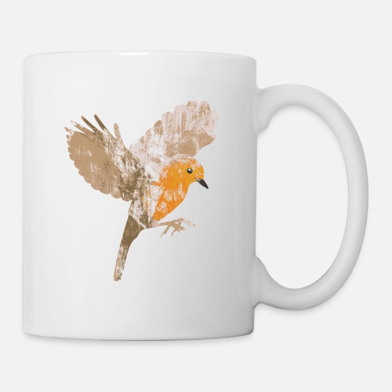 Robin - Mug blanc - blanc