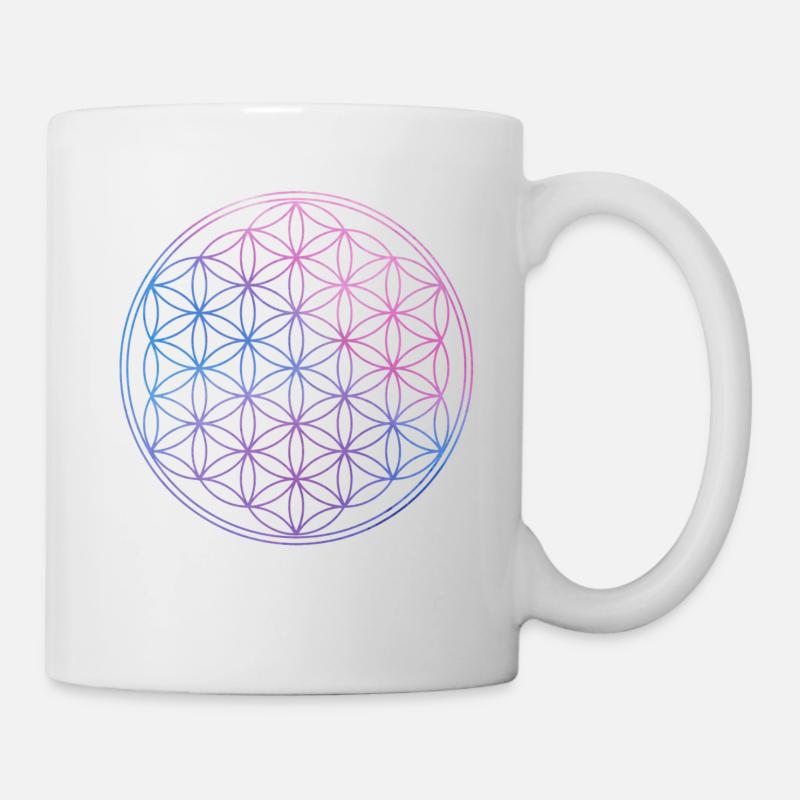 fleur de vie - Mug blanc - blanc
