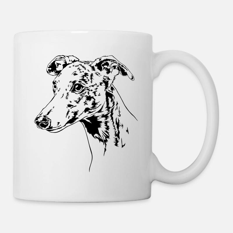 WHIPPET Greyhound Greyhounds Chien Wilsigns - Mug blanc - blanc