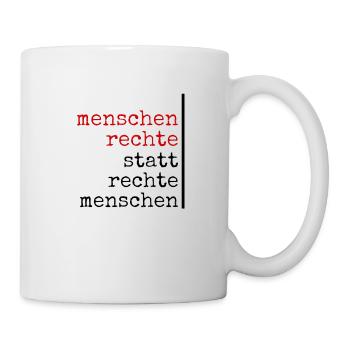 Menschenrechte - Tasse - Weiß - Rechts