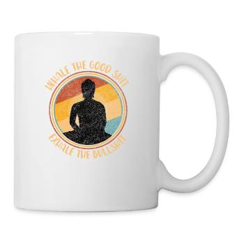 Yoga méditer sport fitness cadeau de méditation - Mug blanc - blanc - Droite
