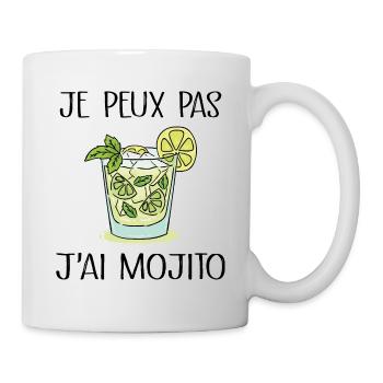 Je Peux Pas J'ai Mojito - Mug blanc - blanc - Droite