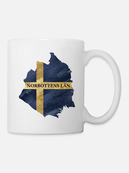 SCHWEDEN NORBOTTENS LÄN - Tasse - Weiß