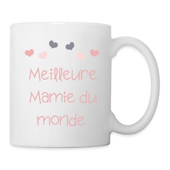 meileure mamie du monde - Mug blanc - blanc - Droite