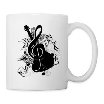 Guitare - Mug blanc - blanc - Droite