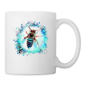 bee, wasp, insect, fly, graffiti, painting - Mug - white - Right