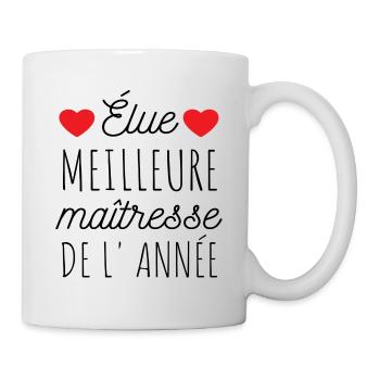 T shirt maîtresse meilleure maîtresse cadeau - Mug blanc - blanc - Droite