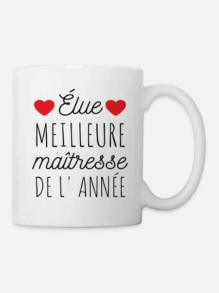 T shirt maîtresse meilleure maîtresse cadeau - Mug blanc - blanc