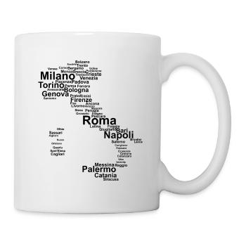 Italy Boots Outline Cities Vacation Travel Rome - Mug - white - Right