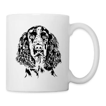 ENGLISH SPRINGER SPANIEL Portrait Les chiens de Wilsign - Mug blanc - blanc - Droite