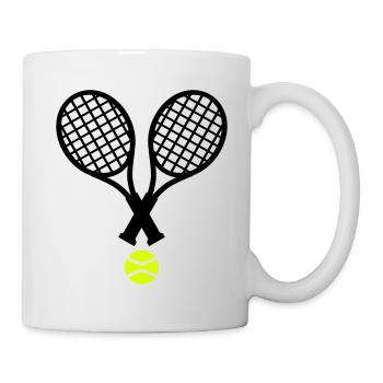 Tennis - Tasse - Weiß - Rechts