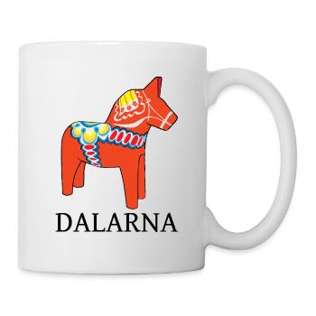 Roter Dalahast - Tasse - Weiß - Rechts