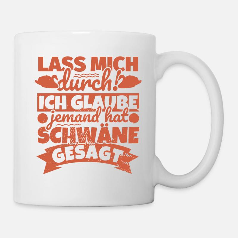 Schwan Geschenke Schwanliebhaber jemand hat Schwän - Tasse - Weiß