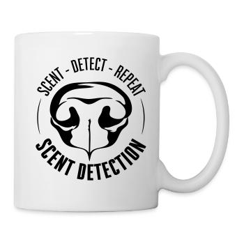 SCENT DETECTION Hundetraining Hunde Suchhunde - Tasse - Weiß - Rechts