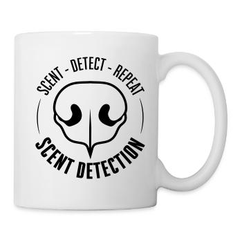 SCENT DETECTION Hundetraining Hunde Suchhunde - Tasse - Weiß - Rechts