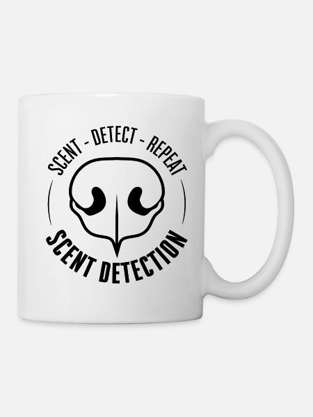 DÉTECTION DE PARFUM Chiens de dressage Chiens Recherche Chiens - Mug blanc - blanc