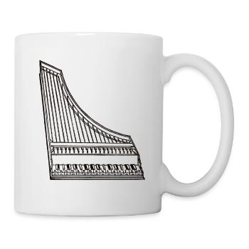 Clavier de Zarlino - Mug blanc - blanc - Droite