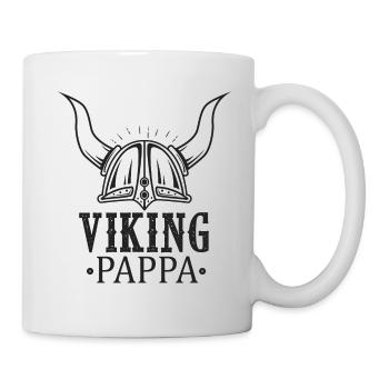 viking pappa humor dad viking - Mug - white - Right
