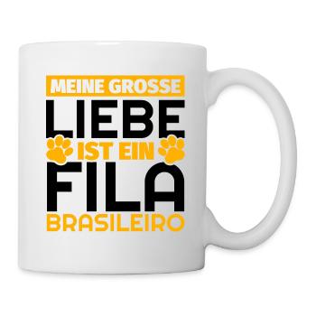 Fila Brasileiro Geschenke lustig - Tasse - Weiß - Rechts
