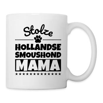 Stolze Hollandse Smoushond Mama - Tasse - Weiß - Rechts