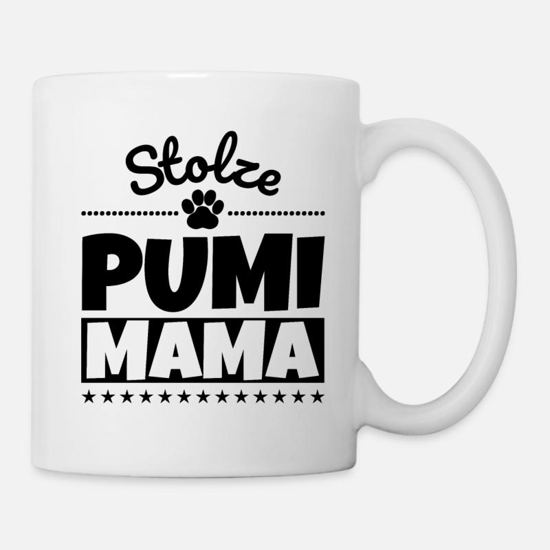 Stolze Pumi Mama - Tasse - Weiß