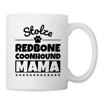 Stolze Redbone Coonhound Mama - Tasse - Weiß - Rechts