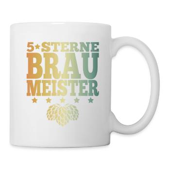 Braumeister Hopfen Brauer Brauerei - Tasse - Weiß - Rechts