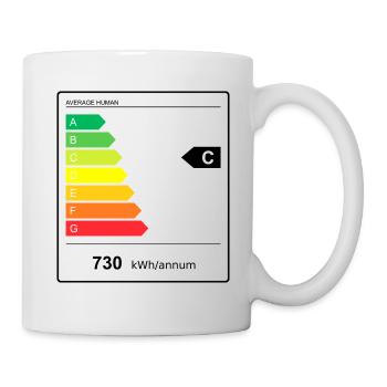 Durchschnittlicher Mensch - Tasse - Weiß - Rechts