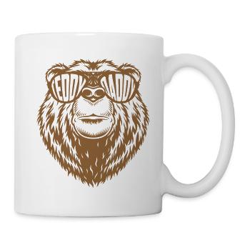 Teddy Daddy Fête des pères | Couleur changeable - Mug blanc - blanc - Droite