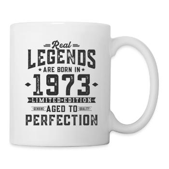 Les légendes sont nées en 1973 - Mug blanc - blanc - Droite