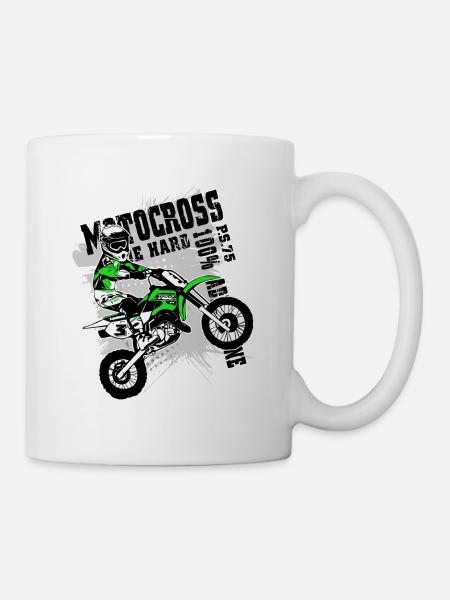 Kinder Motocross - KIDS MX - Tasse - Weiß
