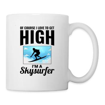 Skysurfing Skydiving Extreme Sport Skydiver Funny - Mug - white - Right