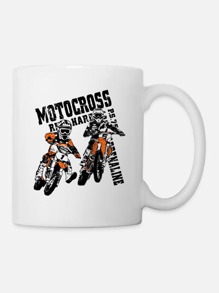 Kinder Motocross - KIDS MX - Mug blanc - blanc