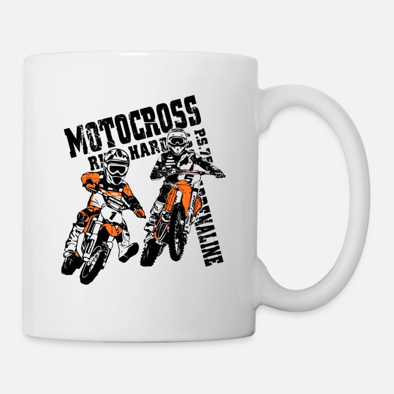 Kinder Motocross - KIDS MX - Mug blanc - blanc