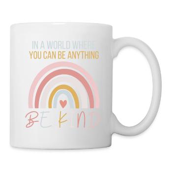 Be kind pastell - Tasse - Weiß - Rechts
