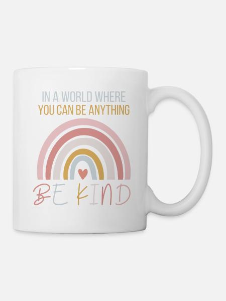 Be kind pastell - Tasse - Weiß