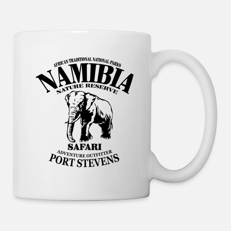 Namibia - Elefant - Tasse - Weiß