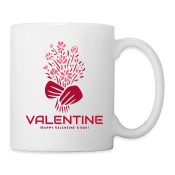 Valentines day And Family day - Tasse - Weiß - Rechts