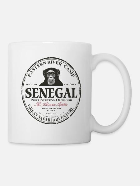 Senegal - Schimpanse - Tasse - Weiß