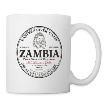 Sambia - Löwe - Tasse - Weiß - Rechts