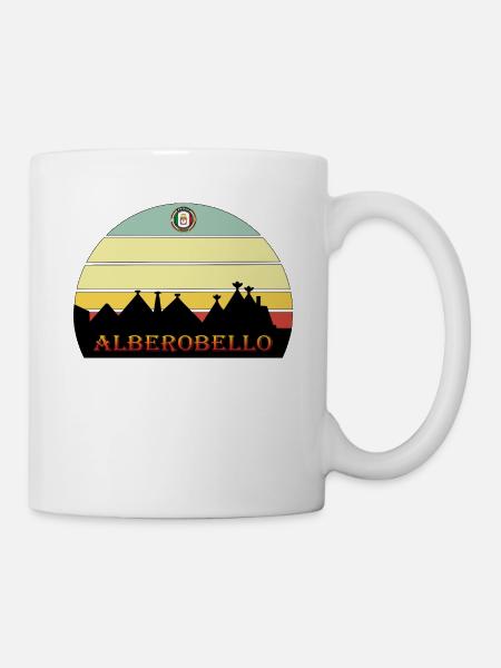 Alberobello trulli Apulia - Mug - white